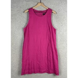 J. Crew Pink Linen Sleeveless Dress